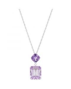 Multicolor Blue Topaz (9-1/3 ct. t.w.) & Diamond Accent 18" Pendant Necklace in Sterling Silver (Also in Amethyst)