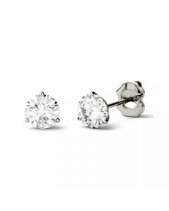 Moissanite Martini Stud Earrings (1 ct. t.w. Diamond Equivalent) in 14k white or yellow gold