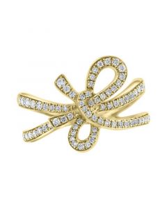 EFFY® Diamond Ribbon Tie Statement Ring (1/2 ct. t.w.) in 14k Gold