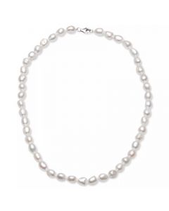 Cultured Freshwater Baroque Pearl (7-8mm) 18" Collar Necklace