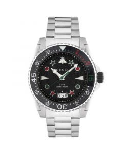 Men's Swiss Dive Stainless Steel Bracelet Watch 45mm