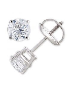 Diamond Stud Earrings (1 1/5 ct. t.w.) in 14k White Gold