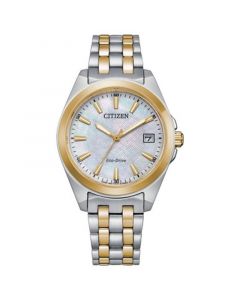 Eco-Drive Women's Corso Two-Tone Stainless Steel Bracelet Watch 33mm