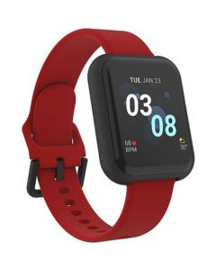 Air 3 Unisex Heart Rate Red Strap Smart Watch 44mm