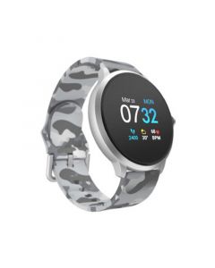 Air 3 Unisex Light Gray Camo Silicone Strap Smartwatch 45.3mm