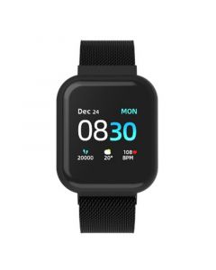 Air 3 Unisex Heart Rate Black Mesh Strap Smart Watch 40mm