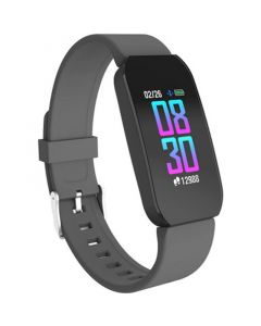 Unisex Gray Silicone Strap Active Smartwatch 44mm