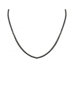 Black Diamond 20" Statement Necklace (10 ct. t.w.) in Sterling Silver