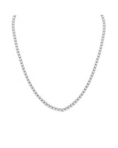 Diamond 20" Tennis Necklace (10 ct. t.w.) in 10k White Gold