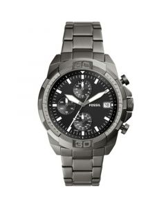 Men's Bronson Chronograph Gray Stainless Steel Bracelet Watch 44mm