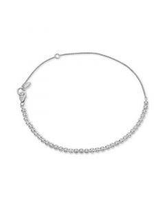 Diamond Tennis Bolo Anklet (1/2 ct. t.w.) in Sterling Silver, Created for Macy's