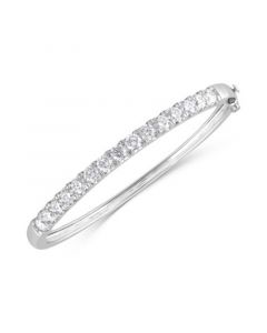 Diamond Bangle Bracelet (4-1/2 ct. t.w.) in 14k White Gold