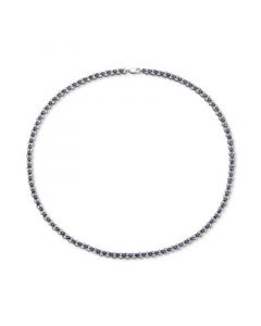 EFFY® Sapphire (9-7/8 ct. t.w.) & Diamond (7/8 ct. t.w.) All-Around 18" Statement Necklace in Sterling Silver