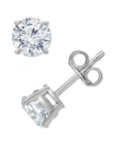 Diamond Solitaire Stud Earrings (3/4 ct. t.w.) in 14k White or Yellow Gold