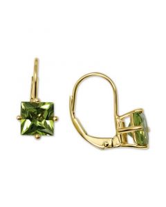 Peridot Princess Leverback Drop Earrings (2-1/4 ct. t.w.) in 14k Gold Earrings