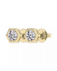 Diamond Honeycomb Stud Earrings (1/2 ct. t.w.)