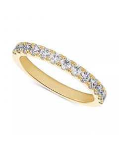 Diamond French Pavé Wedding Band (1/2 ct. t.w.) in 14k White, Yellow or Rose Gold