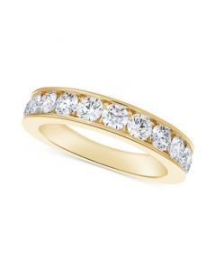 Diamond Channel Set Band (1/4 ct. t.w.) in 14k Gold or Rose Gold