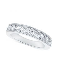 Diamond Channel Set Band (1/2 ct. t.w.) in 14k White Gold