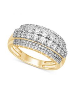 Diamond Multirow Anniversary Band (1 ct. t.w.) in 14k Gold