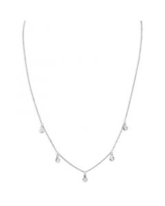 Diamond Dangle Statement Necklace (1/3 ct. t.w.) n 14k White or Yellow Gold, 17" + 1" extender