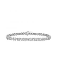 Diamond Butterfly Link Bracelet (1 ct. t.w.) in Sterling Silver, Created for Macy's