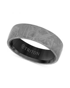 Men's Meteorite Finish Band in Tungsten Carbide