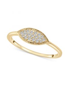 Diamond Pavé Statement Ring (1/10 ct. t.w.) in 14k Gold, Created for Macy's