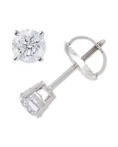 Diamond Stud Earrings (1/2 ct. t.w.) in 14k White Gold