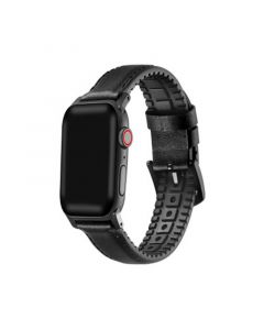 Men's and Women's Genuine Black Leather Band for Apple Watch 42mm