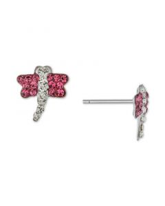 Crystal Dragonfly Stud Earrings in Sterling Silver, Created for Macy's