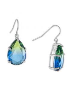 Color Crystal Drop Earrings in Sterling Silver, Created for Macy's