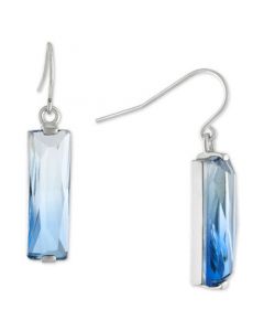 Fine Ombré Crystal Drop Earrings in Sterling Silver, Created for Macy's