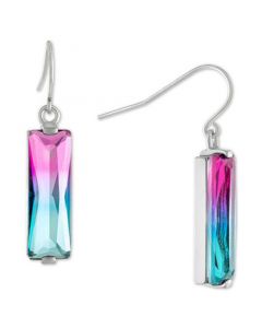 Colorful Crystal Drop Earrings in Sterling Silver, Created for Macy's