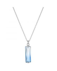 Ombré Crystal Pendant Necklace in Sterling Silver, 16" + 2" extender, Created for Macy's