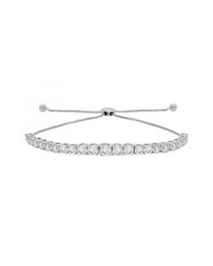 Diamond Link Bolo Bracelet (3 ct. t.w.) in 14k White Gold