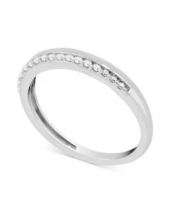 Diamond Stacking Band (1/10 ct. t.w.) in Sterling Silver