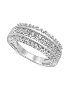 Diamond Anniversary Band (1/2 ct. t.w.) in 14k White Gold