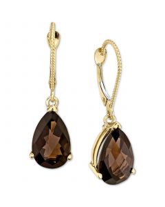 Smoky Quartz Drop Earrings (5-5/8 ct. t.w.) in 14k Gold