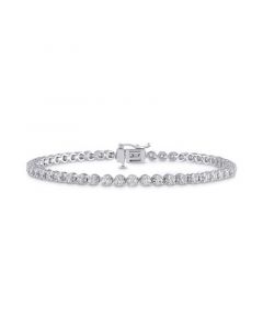 IGI Certified Diamond Tennis Bracelet (2 ct. t.w.) in 14k White gold or 14k Yellow Gold