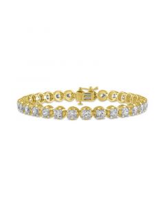 IGI Certified Diamond Tennis Bracelet (10 ct. t.w.) in  14k Yellow Gold