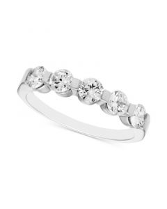 Diamond Five Stone Band (1 ct. t.w.) in 14k White or Yellow Gold