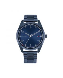 Men's Blue Stainless Steel Bracelet Watch 43mm