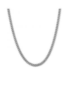 Curb Link 18" Chain Necklace in Sterling Silver or 18k Gold-Plated Over Sterling Silver