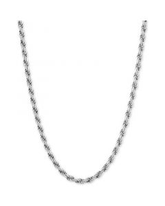 Rope Link 18" Chain Necklace in 18k Gold-Plated Sterling Silver