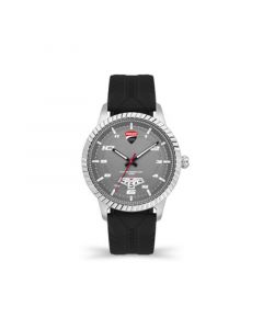 Men's Podio Black Silicone Strap Watch 44mm