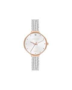 Women's Silver-Tone Metal Strap Watch 32mm