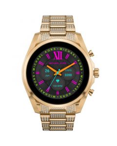 Access Unisex Gen 6 Bradshaw Smartwatch: Gold-Tone Case with Stainless Steel Bracelet 44mm