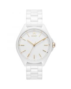 Coronada White Ceramic Bracelet Watch 36mm