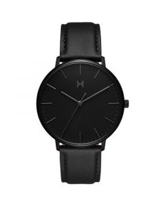 Men's Legacy Black Leather Strap Watch, 42mm